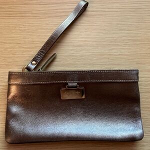 Kate Spade Bronze Metallic Wristet